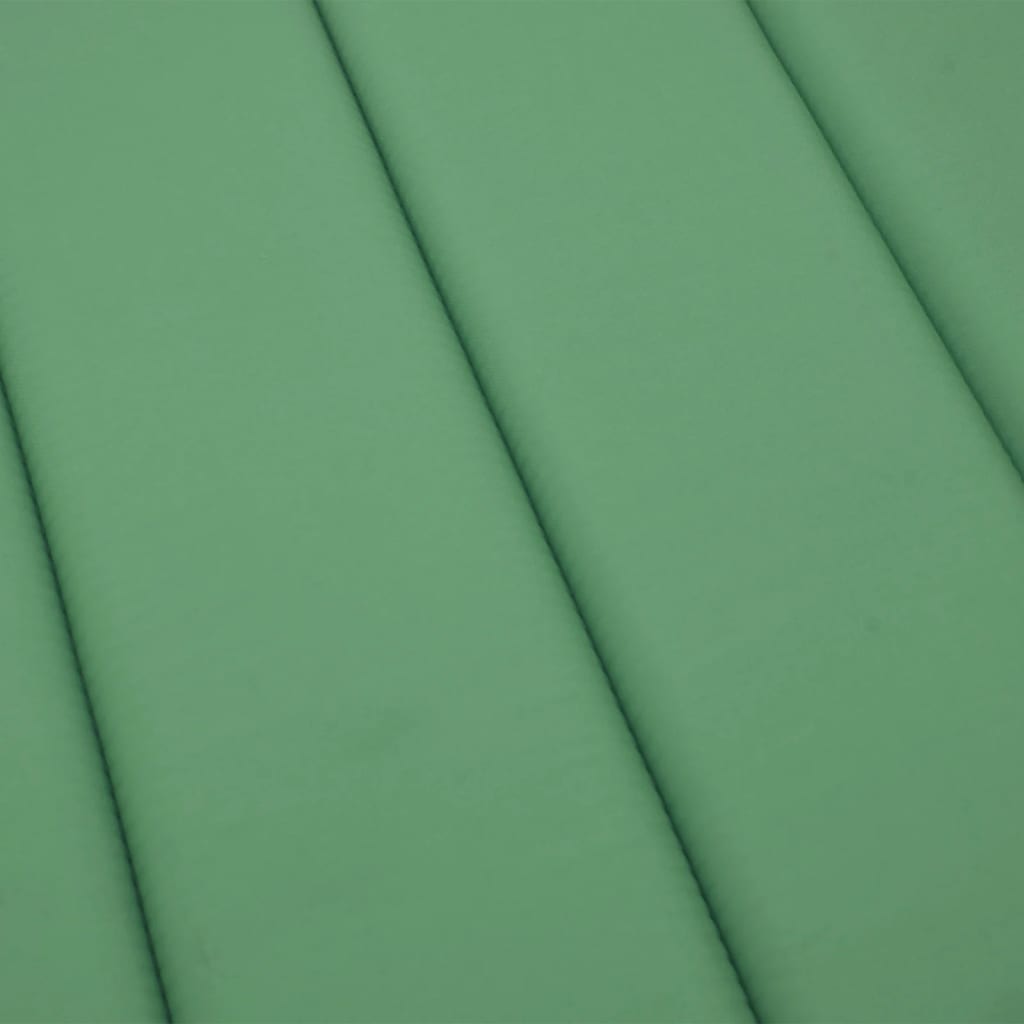 Sun Lounger Cushion Green 200 x 50 x 3 cm Oxford Fabric