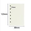 Snap Closure A7 Loose Leaf Notebook Heart Polka Dot Binder Notebook Journal  School Office