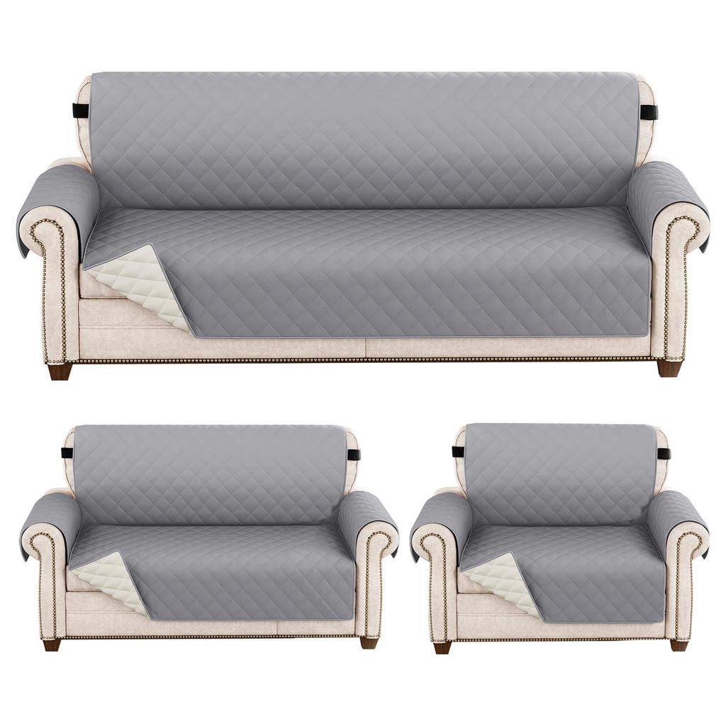 Waterproof Sofa Cover Quilted Anti-wear Couch Covers for Dog Pet Kids Recliner Armchair Furniture 1/2/3/4 Seater Protect
