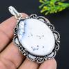 Dendrite Opal Gemstone Handmade 925 Sterling Silver Jewelry Pendant 2.56" W1n67
