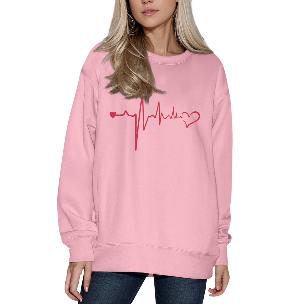 Женский модный принтованный свитер с длинным рукавом и круглым вырезом