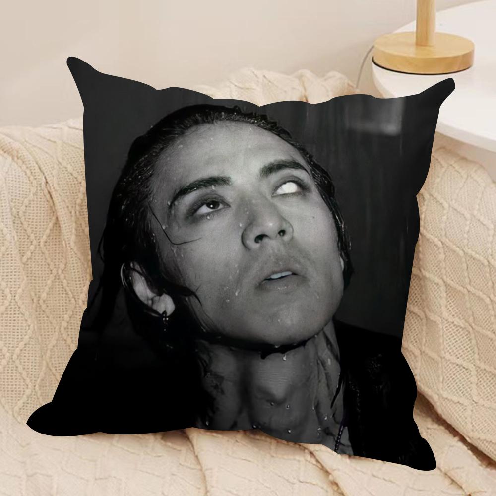DDPR Ian Saint Cushion Cover Silky Short Plush DoubleSided Printed Pillow Case for Sofa All Seasons Home Decor Gift