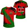 2024 Summer Cheap Kenya Flag T Shirt 3D Printed Spoorts Trendy T-shirts for Men & Women African Country Boys Football Jerseys