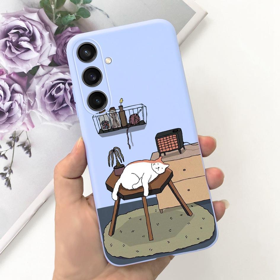 Чехол для Samsung Galaxy A25 2023 SM-A256B Популярный Цветочный Мультяшный Мягкий Силиконовый Funda Для Samsung A35 A25 5G A 25 Защитник
