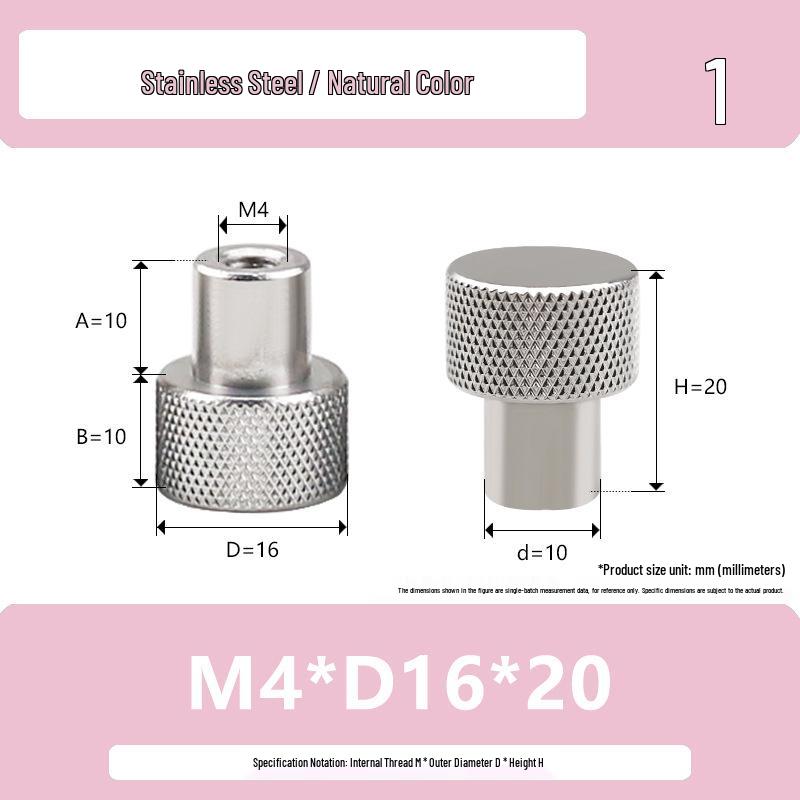 Ручная накатанная гайка из нержавеющей стали Hongkangming для M3-M12.