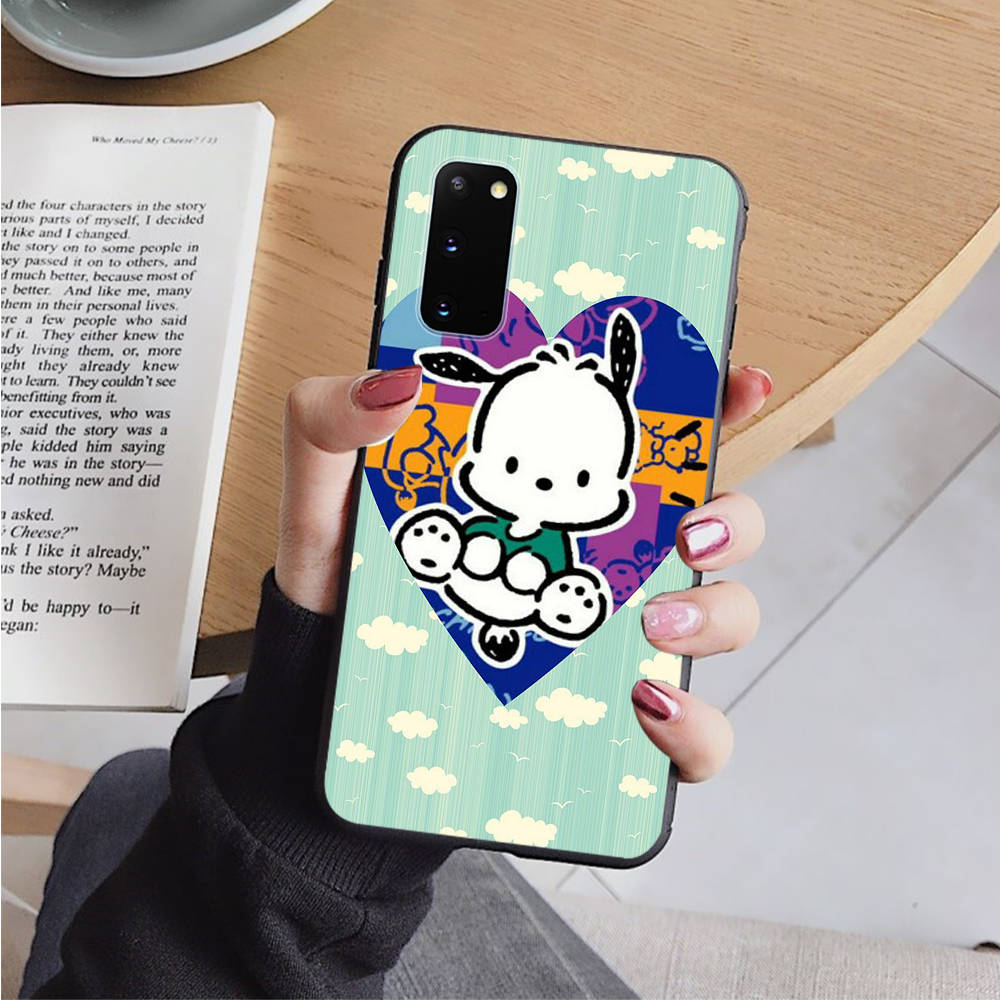 Черный чехол AH48 Pochacco для OPPO Reno 8 6 5 4 Pro Find X3 A17 A31 A38 A40 A53 A54 A55 A74 A76 A78 A77 A80 A94 A95 A96 Pro Sofe Cover