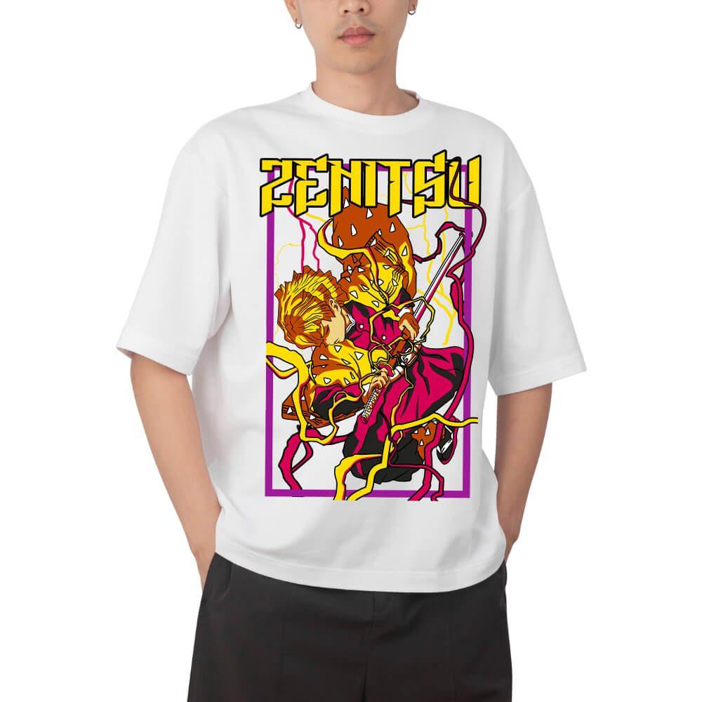Demon Slayer Mitsuri Kanroji Love Hashira Anime Print T Shirt Men 2026 Summer Casual Streetwear Oversized Cotton Tees