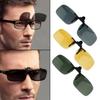 Glasses Yellow Driving Night Vision Clip-On Flip-Up Lens Sunglasses Cool Eyewear Clip On Lens Anti-Uv 400 Unisex For Women Men