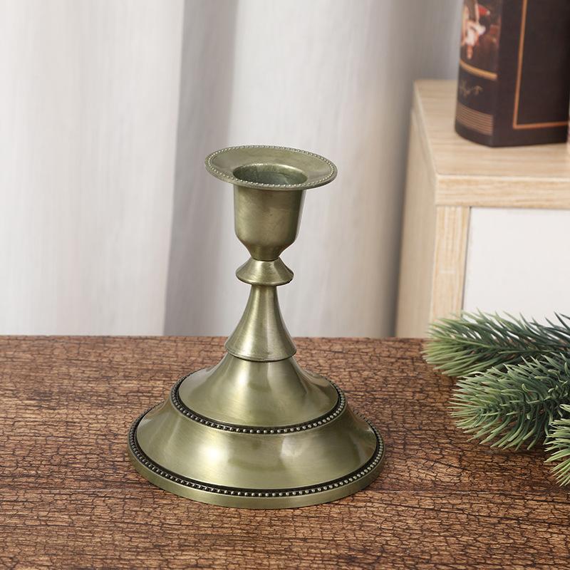 Candle Holders Luxury Vintage Metal Candle Holder Candlestick Candle Holder for Weeding Party Dinning Decoration