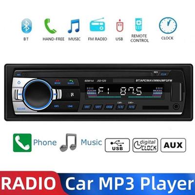 Автомобильный радиоприемник, стерео MP3-плеер, цифровой Bluetooth, FM-аудио, музыкальный приемник, USB/SD/MMC с входом AUX