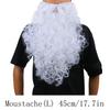 Funny Fake White Santa Claus Beard/Wig Christmas Fancy Cosplay Costume Props Accessories For Teens Adults