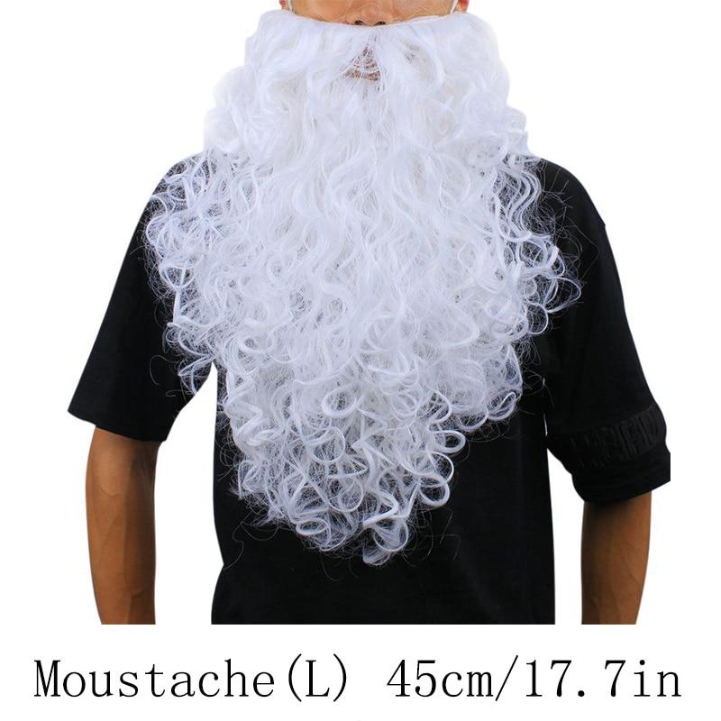 Funny Fake White Santa Claus Beard/Wig Christmas Fancy Cosplay Costume Props Accessories For Teens Adults