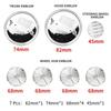 LRIMO1 7pcs Front Hood Emblem Car 50th Anniversary Logo 82mm+Rear Badge 74mm+Wheel Hub Cap 68mm Decoration Cover Styling for BMW M