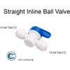 10 шт. Шаровой кран 1/4 дюйма наружного диаметра, встроенный, запорный, пластиковые быстросъемные фитинги, шланг, трубка, труба