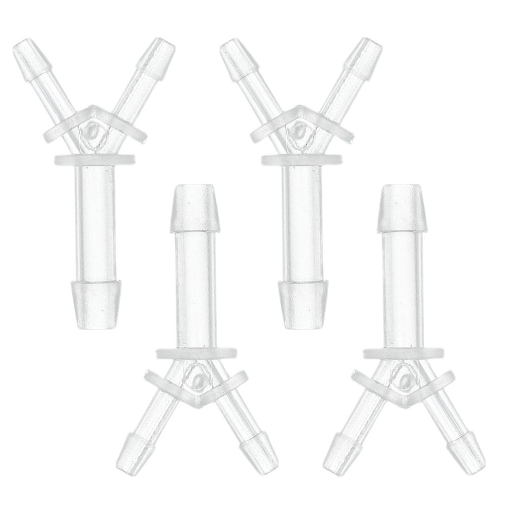 HOPESPANNER Пластиковый штуцер-ёлочка 3/32" x 5/32" x 3/32" Y-образный штуцер-ёлочка PP 4 шт.