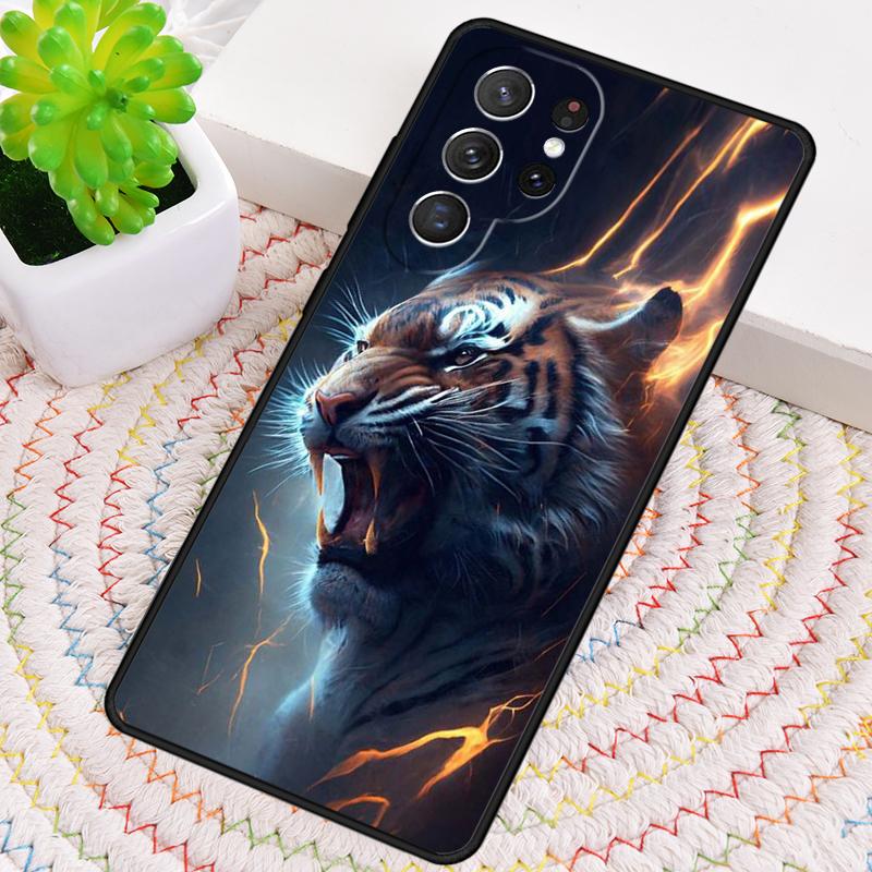 Чехол для телефона с животными Лев Волк Тигр для Samsung Galaxy note 10 pro S26 Ultra S23 S24 FE S25 S21 S22 PLUS ударопрочный
