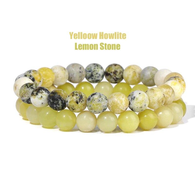 2 шт./компл. браслеты для женщин, набор браслетов из натурального камня, агаты, 8 мм, бисер, бирюзовый кристалл, браслет, мужские ювелирные изделия, исцеление