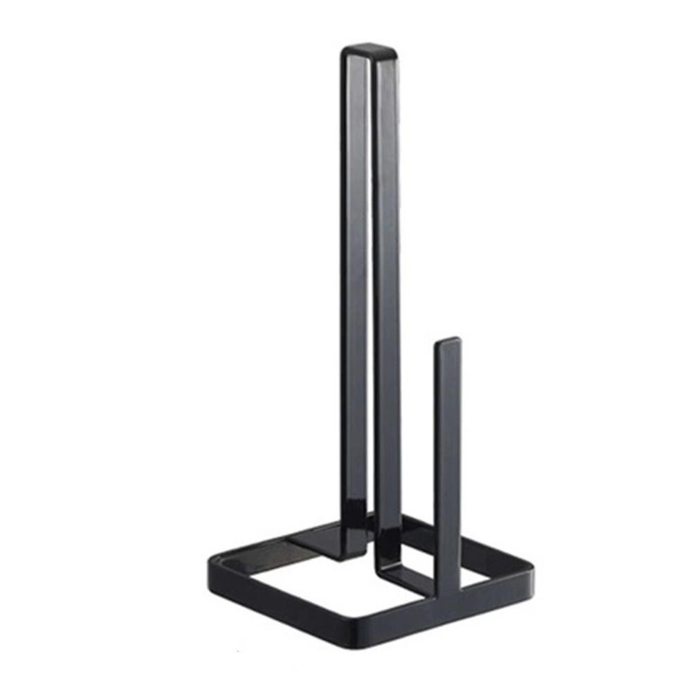 Vertical Roll Paper Towel Holder Free Standing Weighted Base Napkins Stand Kitchen Storage Non Slip Tissue Dispenser