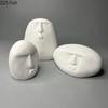 Abstract Stone Human Face Plaster Statue Desk Decoration Ornaments Creative Artwork Characters Sculpture Room Aesthetic Decor