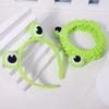 1set Funny Frog Animal Ears Makeup Headband Wide-brimmed Elastic Girls Hairbands Girls Hair Bands Women Cosplay Hair Accessories