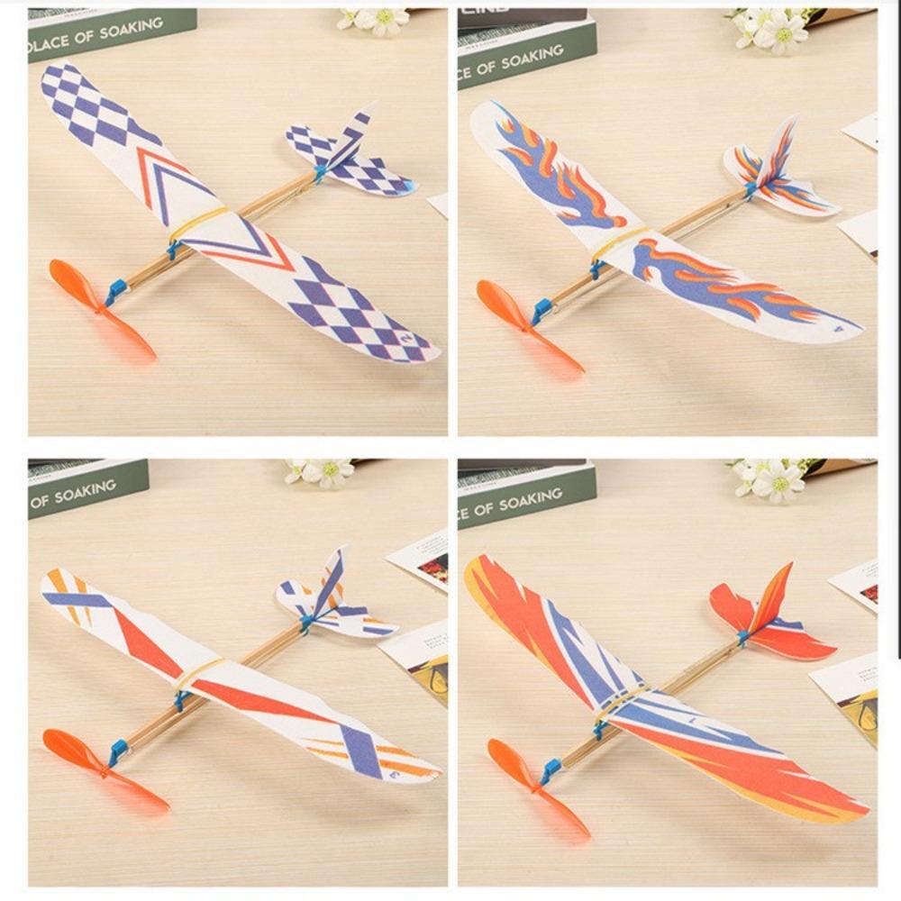 Сборка Модель самолета Летающий самолет Модель Резиномоторный летающий планер Дети