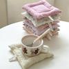 14x14cm Cotton Multi-functional Coffee Cup Pad Anti Slip Multiple Styles Unique Fabric Coaster Home Table Decor Accessories