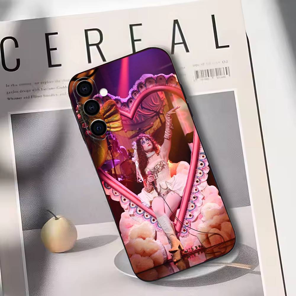 Vintage Pop Star Phone Case For Samsung Galaxy A73,A72,A71,A70,A53,A52,A51,Soft Silicone Black Cover