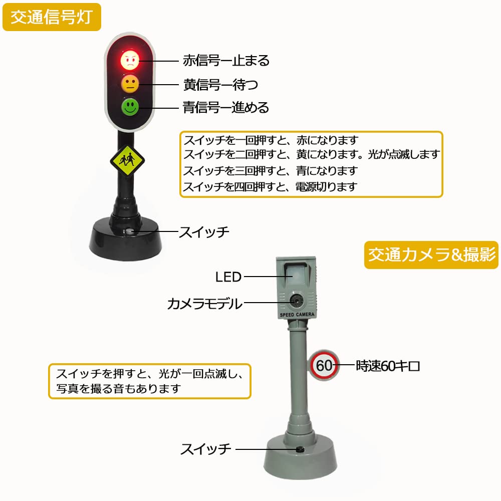 Popgaga Construction Vehicle Work Vehicle Construction Work Car Traffic Signal Working Construction Birthday Gift Set, Toy, Включен, Популярный,