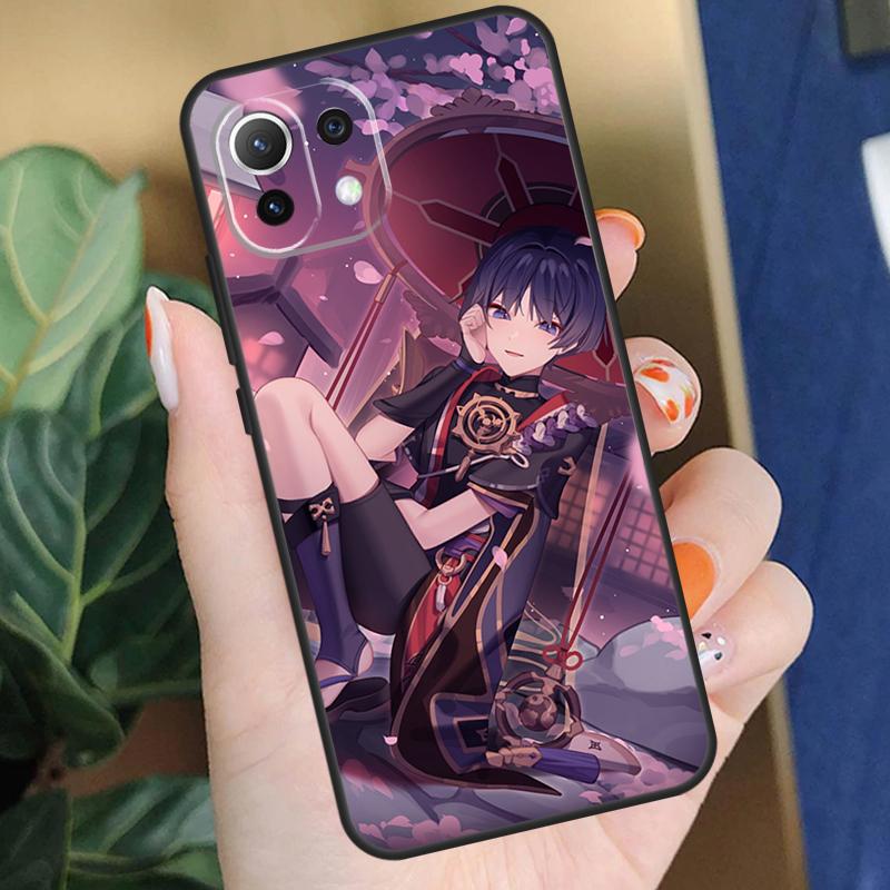 Чехол Scaramouche Genshin Impact для Xiaomi 15 14 Ultra 13T 14T 15T Pro 17 Pro Max POCO X7 Pro X5 X6 F5 F6 F7 F8