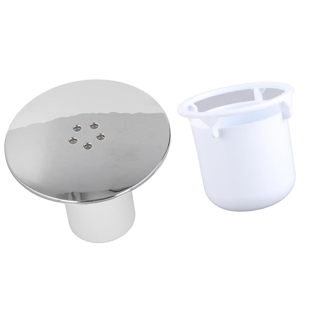 Shower Drain Cover Tray Waste Trap Plug Hole Cover Replacement Chromate Treatment Fast Flow