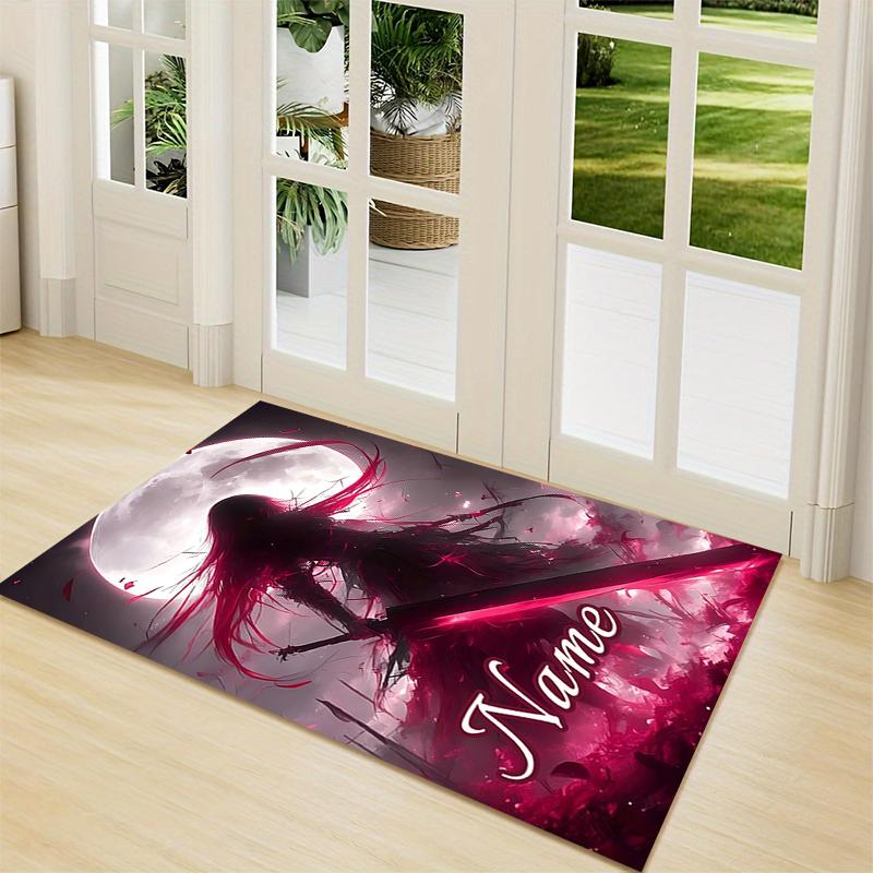 Custom Name Love Friendship Carpet Rug Customizable Soft Washable Anti-Slip Home Living Room Sofa Mats Personalized Rug. 0909164