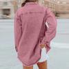 Женская модная washed-деним рубашка-куртка с потертым низом, цветная верхняя одежда