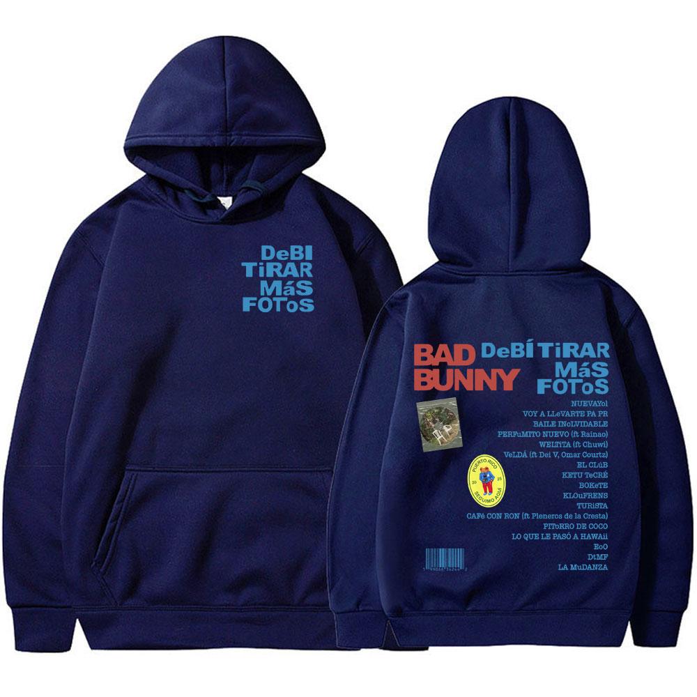 DTMF Debí Tirar Más Fotos 2025 New Album Hoodies Bad Bunny Singer Sweatshirts Men Women Clothing Pullovers Fans Gift Streetwear