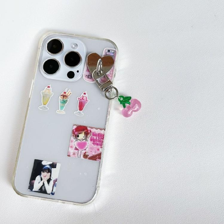 Fashion Cherries Charm Handbag Pendant Keychain Women Exquisite Fruit Cherries Bag Accessory Eye Catching Gift for Women