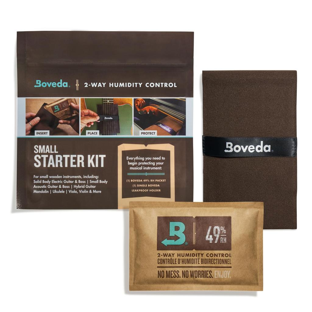 Boveda Music Small Starter Kit Standard Boveda Humidity Control Ideal for Most Climates for and Other Small Wooden Instruments - (1) 49%RH - Two-way -