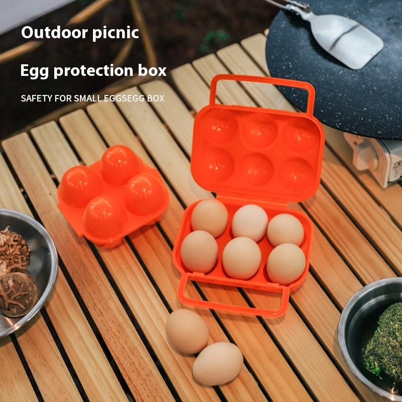 Outdoor Shockproof Egg Box Storage Box, Portable Camping Shatterproof Egg Tray, Home Plastic Protection Box, Travel Shatterproof