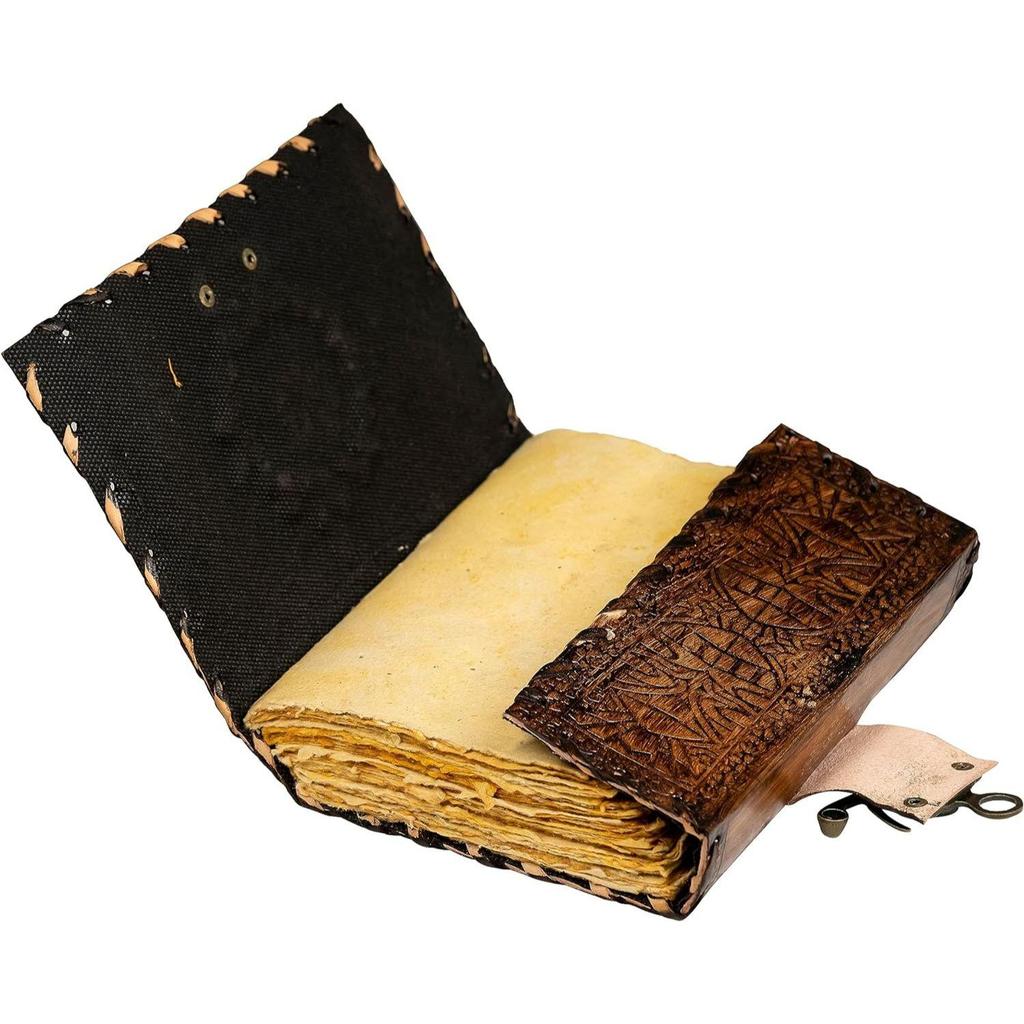 Кожаный журнал с застежкой Журнал с драгоценными камнями Блокнот для письма Пустой блокнот Блокнот ручной работы Чакра Журнал Дневник