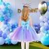 Платье принцессы с юбкой-пачкой «русалка» для девочек — наряд на день рождения с морской звездой и марлей
