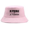 Funny French Quote Bucket Hat Cest Pas Moi Quexplique Mal Print Sun Cap Cotton FisherUnisex Hats Unisex Women Bob Chapeau Gorros