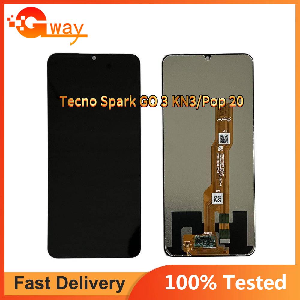Полная сборка ЖК-экрана и дигитайзера для Tecno Spark GO 3 KN3 Pop 20