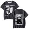Футболка аниме Jujutsu Kaisen для женщин и мужчин, летняя одежда, фитнес, O-образный вырез, мужская футболка для мужчин, большие размеры, новые мужские футболки, топы