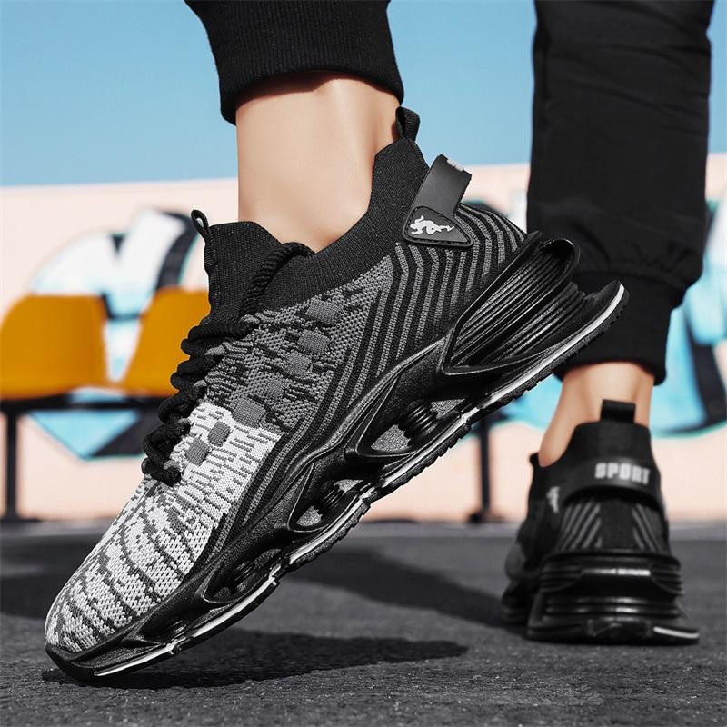 Fashion 2025 Running Sneakers Newest Breathable Comfort For Men Low Top Mens Sports Increase Shoes Jogging Casual Breathable Woven