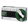 [Beaute & Sante Marche] Okamoto Black Gloves, Medium, 50 Count + Original Logo Sticker