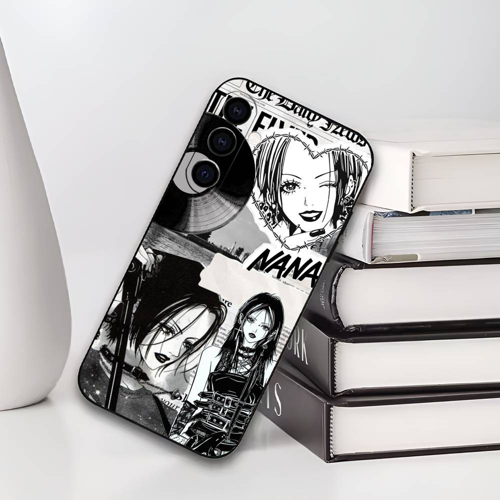 Аниме N-NANA Чехол для телефона Samsung Galaxy A73,A72,A71,A70,A53,A52,A51,Другие Мягкий черный чехол