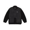 Rpf Solid Color Letter Splicing Stand Collar Jacket Men Jacket Black VN000BZBBLK