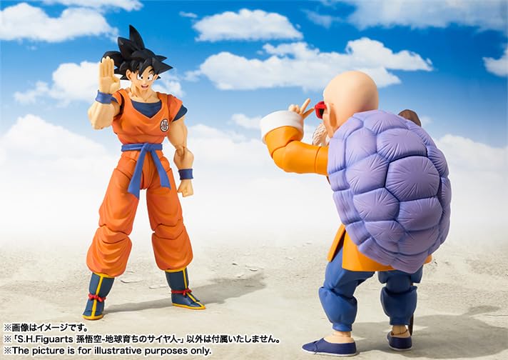 TAMASHII NATIONS Dragon Ball Сон Гоку Сайян воскрес на Земле 140 мм окрашенная подвижная фигурка SHFiguarts - - Приблизительно. АБС и ПВХ