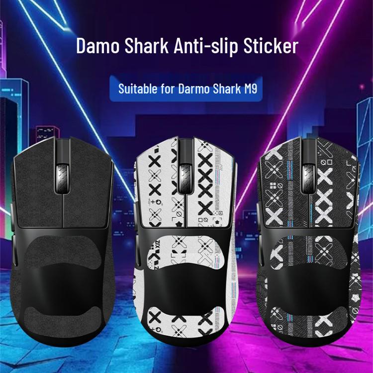 Защитные наклейки на мышь Darmo Shark M9, противоскользящие, влагоотводящие, с полным покрытием