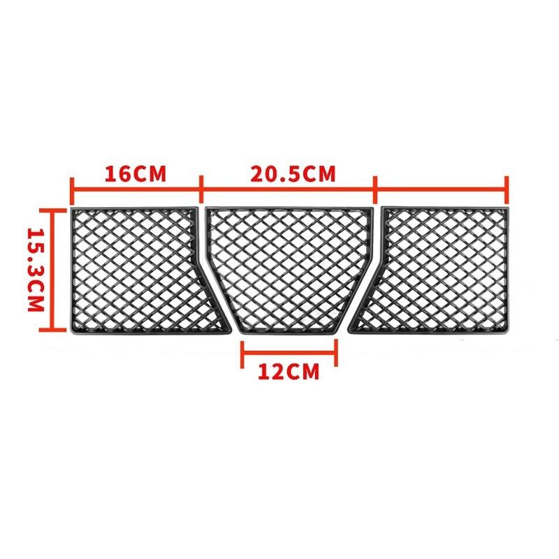 5pcs Mesh Grille Guards For Front Bumper Grille Lower Center Decorative Frame For BMW G87 M2 2023-2025 For Radiator Cooling Part