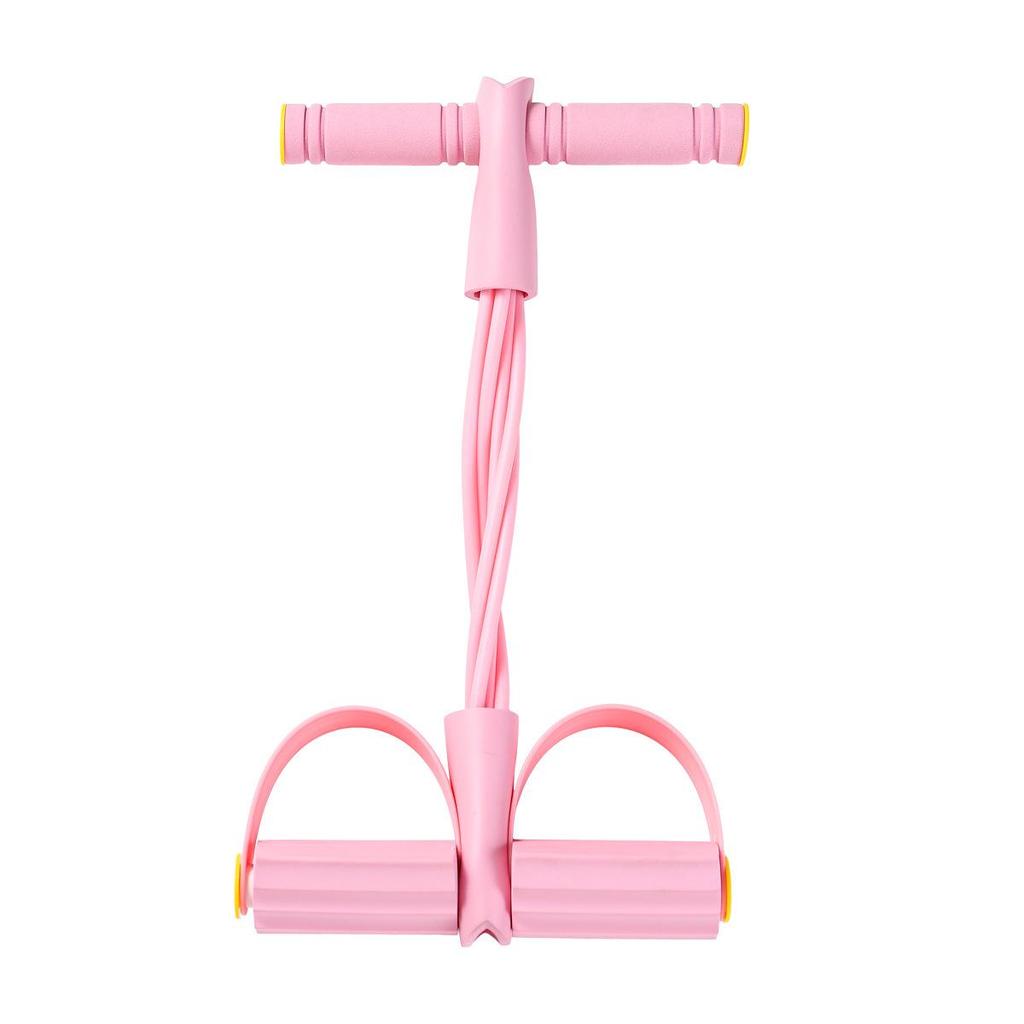 Arm & Leg Resistance Trainer with Foot Pedals – Sit-up Abdominal Workout Rope.