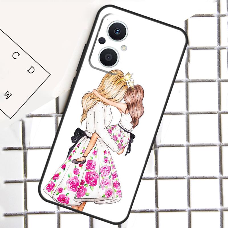 Mom and Daughter For OPPO Reno 13F 12F 14F 11F 10 11 12 13 14 Pro 8T 7 8 Lite OPPO Find X9 X8 X6 X5 Pro Case